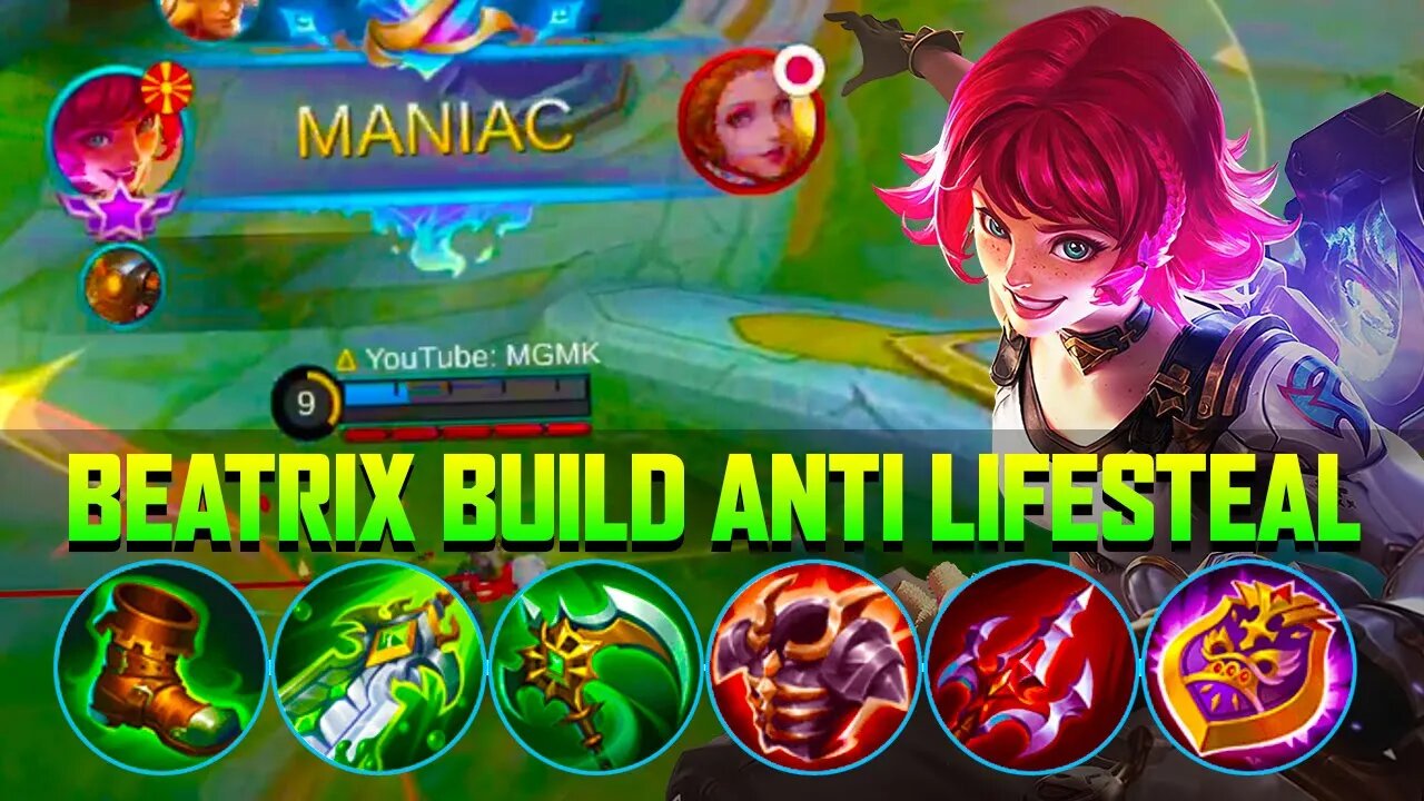 [4K] Beatrix Best Anti Lifesteal Build - Mobile Legends: Bang Bang