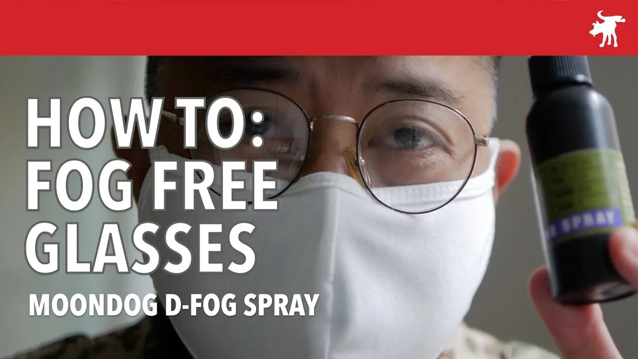 Keep your glasses from fogging with a face mask: Moondog Defog