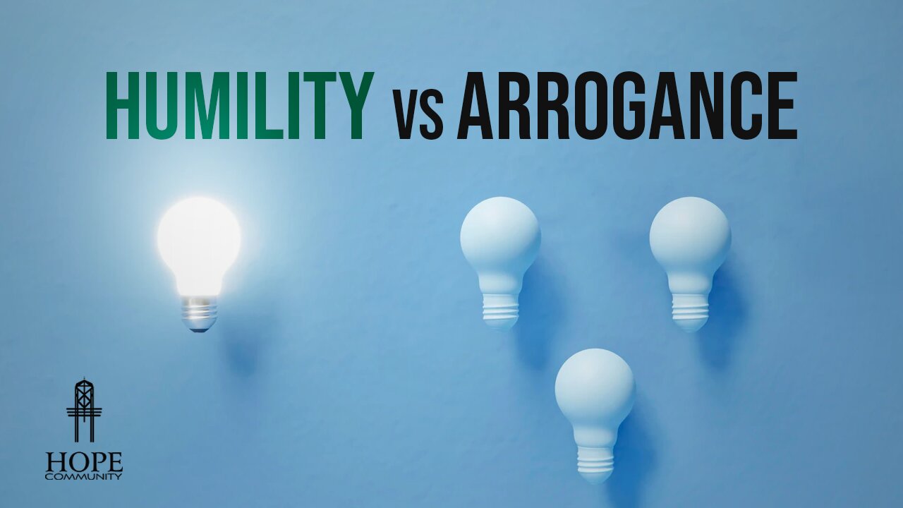 Humility vs. Arrogance | Moment of Hope | Pastor Robert Smith