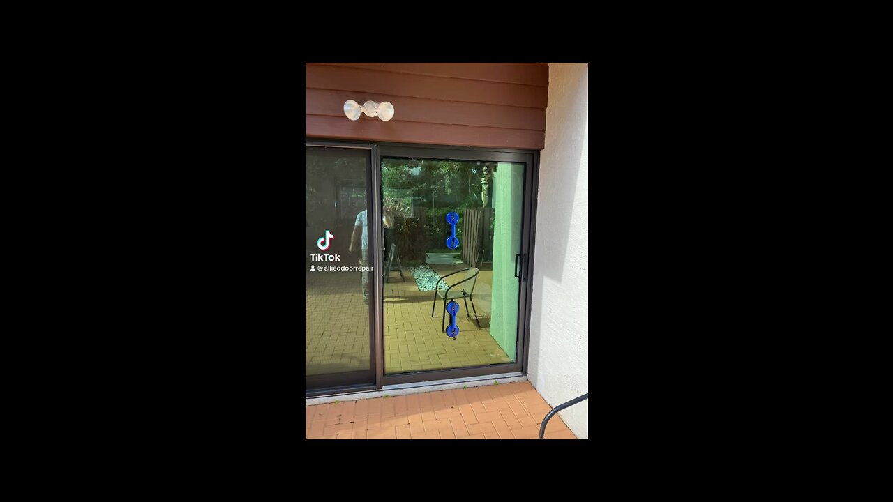 Hurricane impact sliding glass door glass replacement in #coconutcreek, #florida.