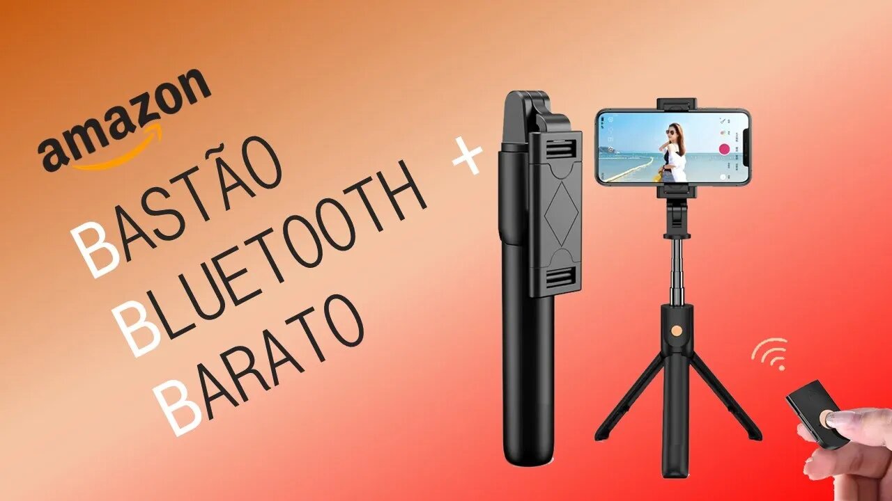 TRIPÉ BLUETOOTH e PAU DE SELFIE MAIS BARATO da Amazon review