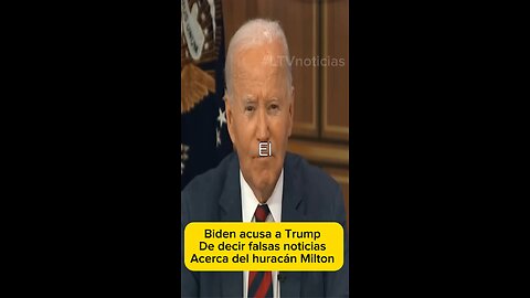 El presidente Joe Biden transmite un poderoso mensaje sobre la amenaza inminente del huracán Milton,