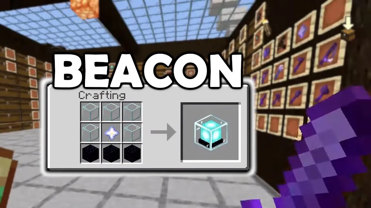FIRST BEACON! | Minecraft Nintendo Switch Bedrock Edition | BASEMENT | Part 34