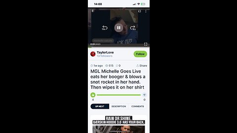Michelle Goes Live Eating Her Boogers 🤢