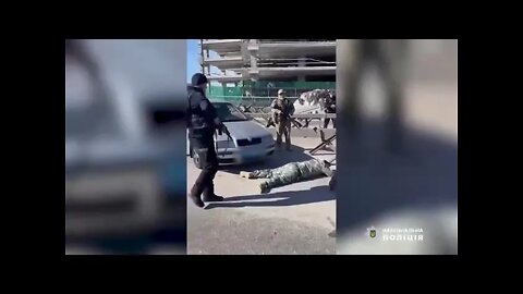 🇺🇦GraphicWar18+🔥Russian Spies Caught by Police Defense Forces W/Spy Camera Check Point South #Shorts