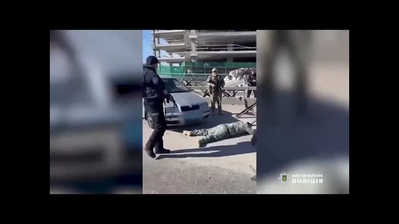 🇺🇦GraphicWar18+🔥Russian Spies Caught by Police Defense Forces W/Spy Camera Check Point South #Shorts