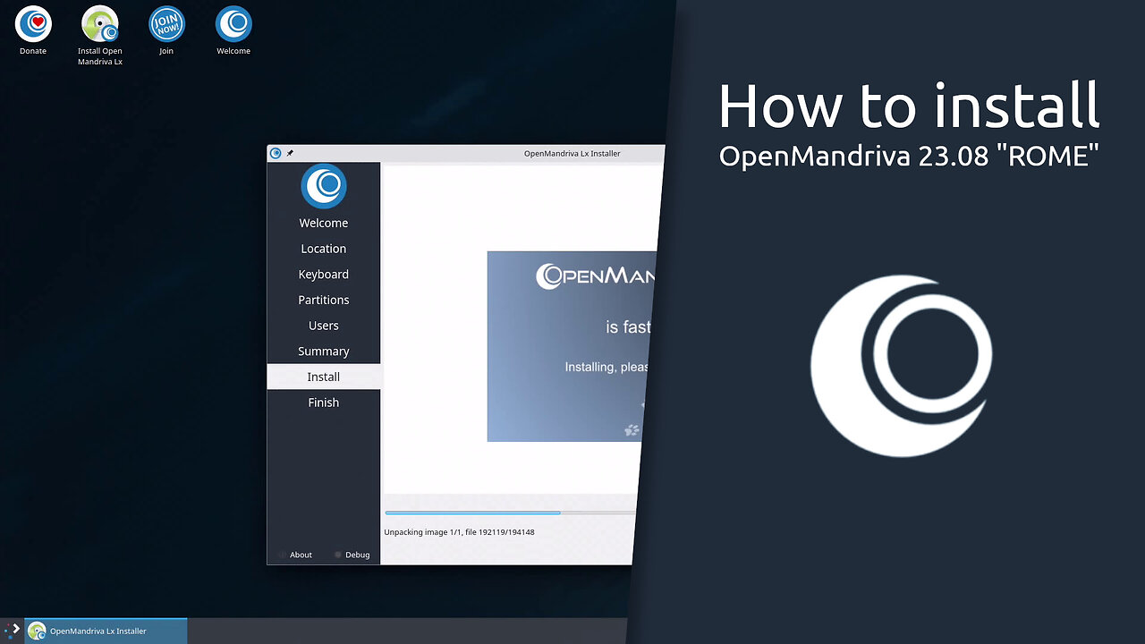 How to install OpenMandriva 23.08 "ROME" .