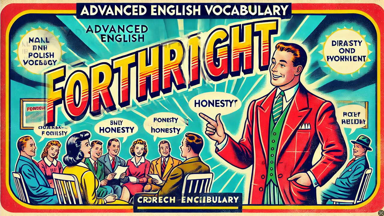 Vocabulary and Pronunciation "UPRIGHT" Advanced English