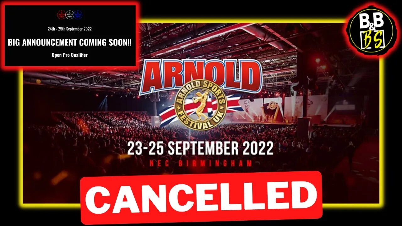 Promoters Pull Out of The Arnold Classic UK!