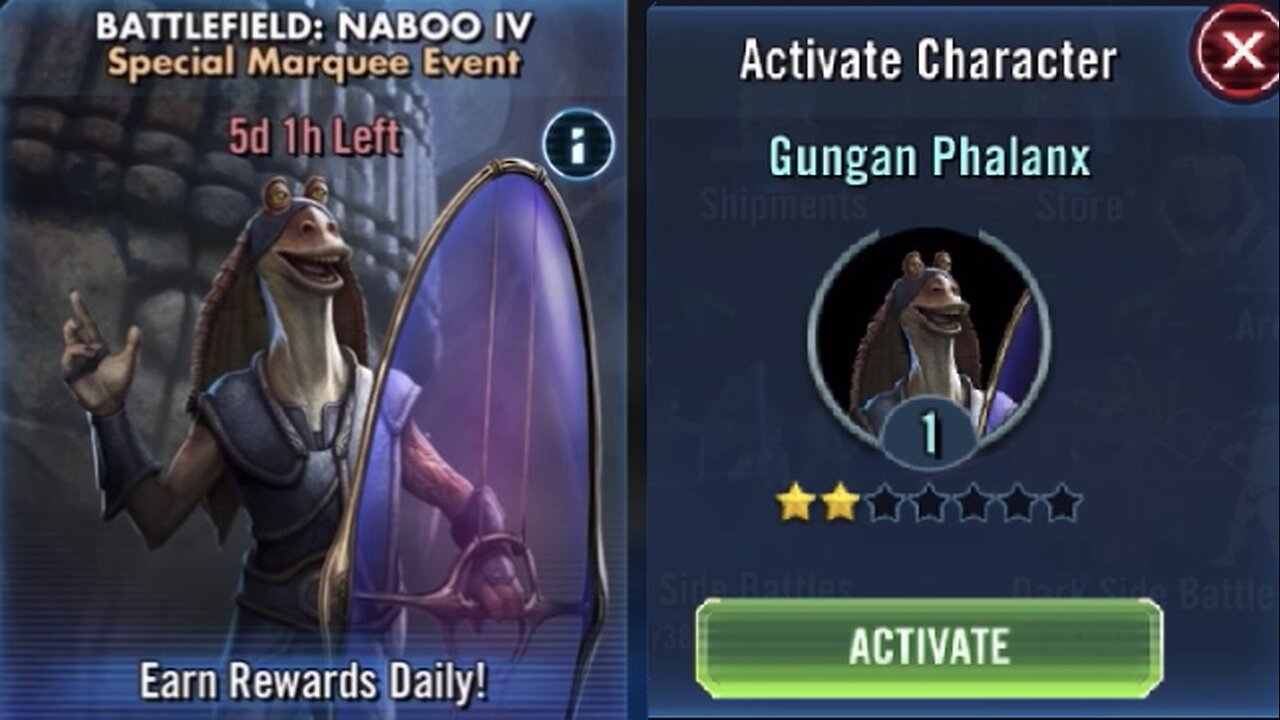 Marquee Event Battlefield Naboo IV: Unlocking Gungan Phalanx | Super super basic play-through!