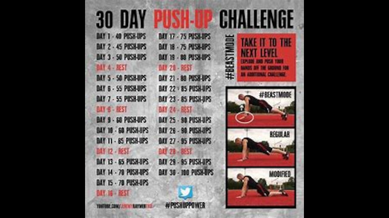 30 Day PushUp Challenge Body Transformation!!!