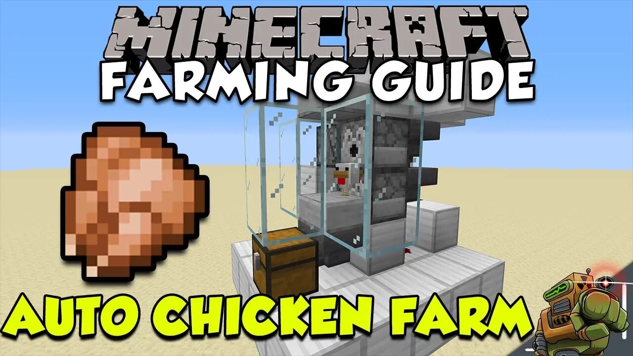 NEW Automatic Chicken Farm | Works On Bedrock Edition & Java | Minecraft Farming Guide