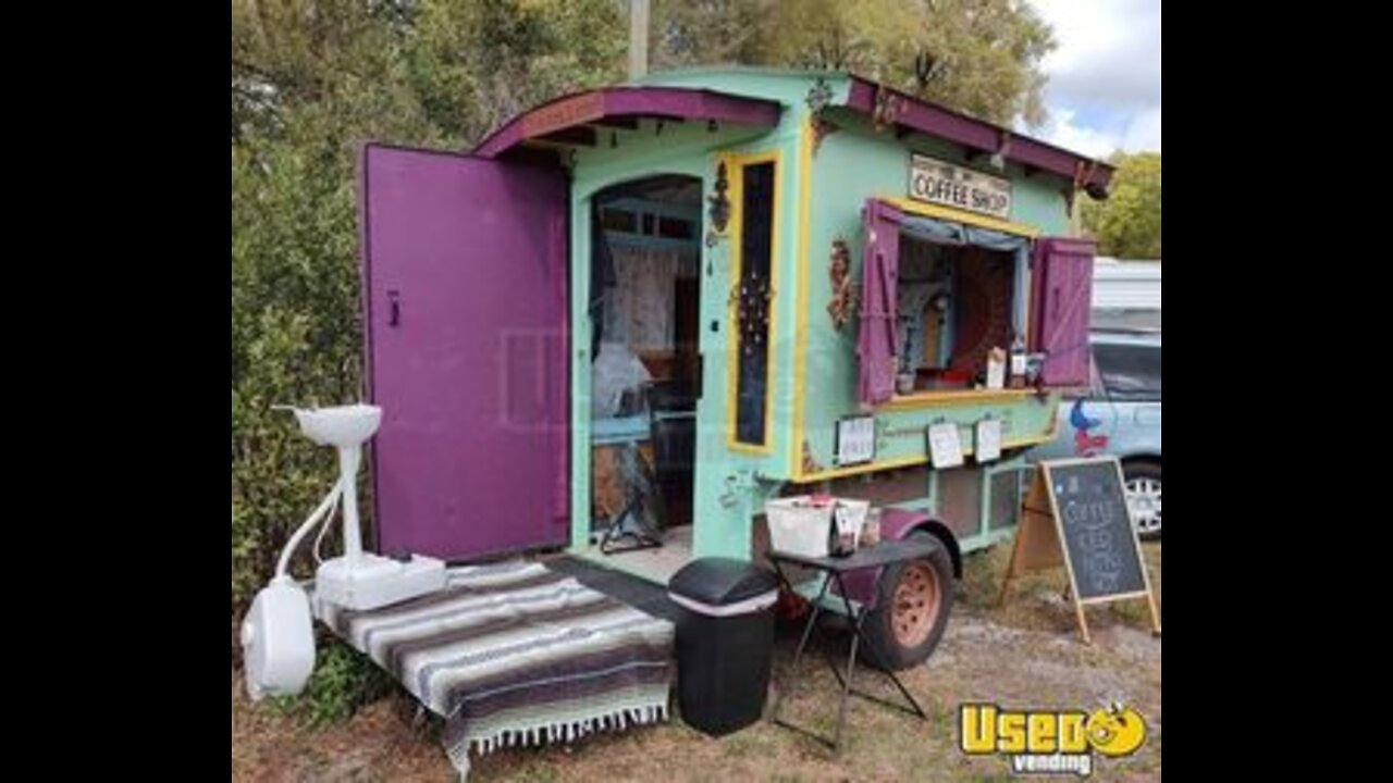 Old World Gypsy Style 2018 8' x 8' Coffee Vending Wagon | Eye-Catching Mobile Cafe for Sale