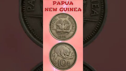 Papua New Guinea 10 Toea 1975.#shorts #education #coinnotesz