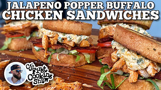 Jalapeno Popper Buffalo Chicken Sandwich | Blackstone Griddles