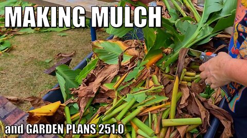 Potted Ginger, Making Mulch, & Garden Plans 251.0 🤔