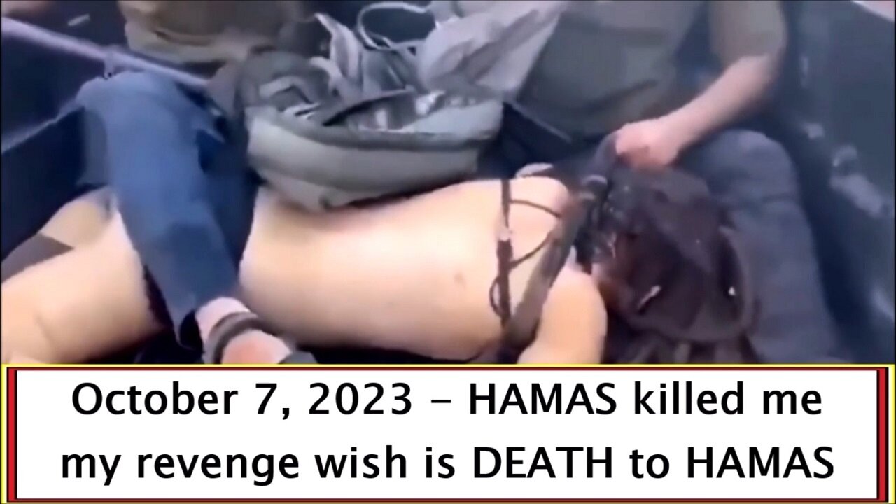 October 7, 2023 HAMAS killed me
