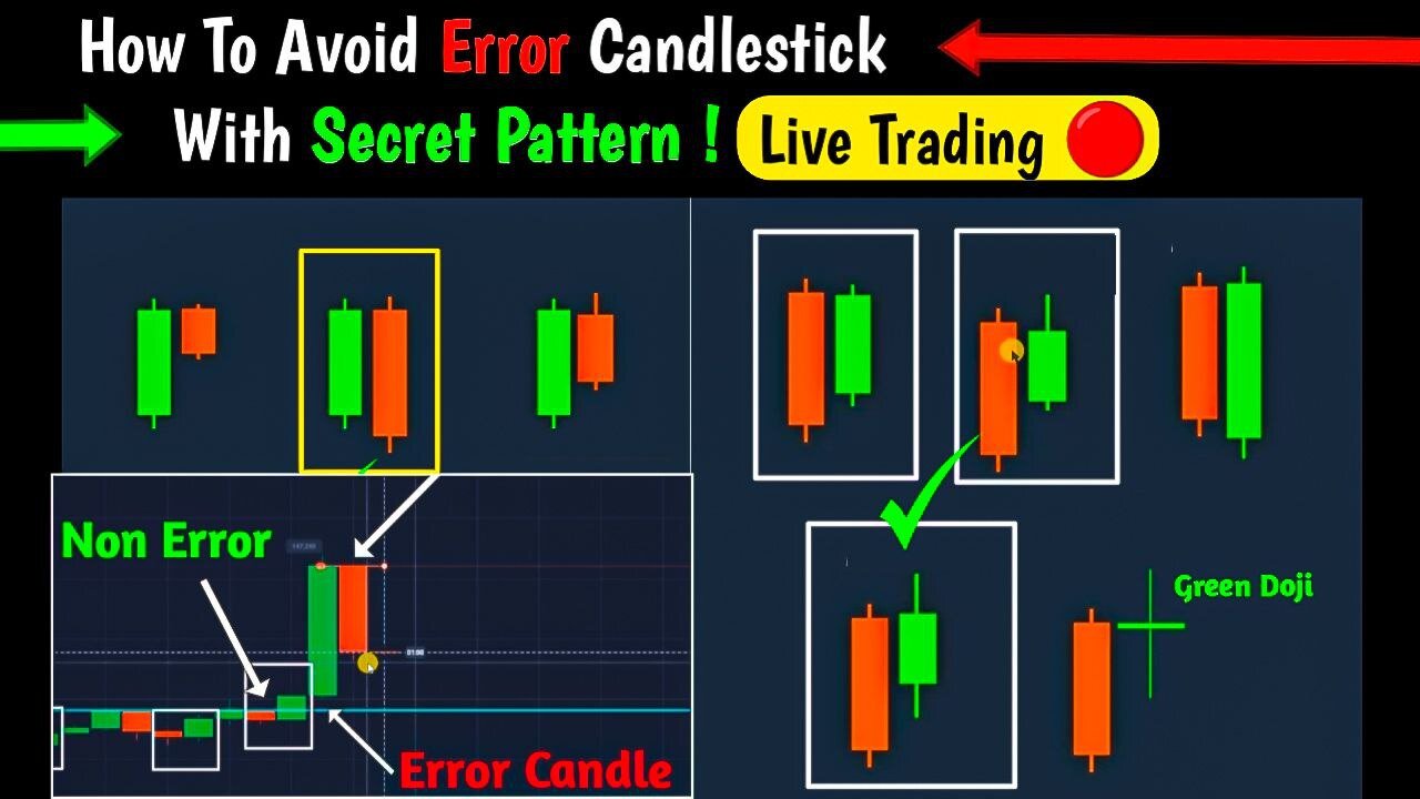 How To avoid Error Candle & Trade On Non Error Candlestick Simple & Easy #quotex #binarytrading