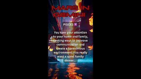 PISCES ♓️ - Mars in Gemini energy and influence #astrology #tarotary #pisces