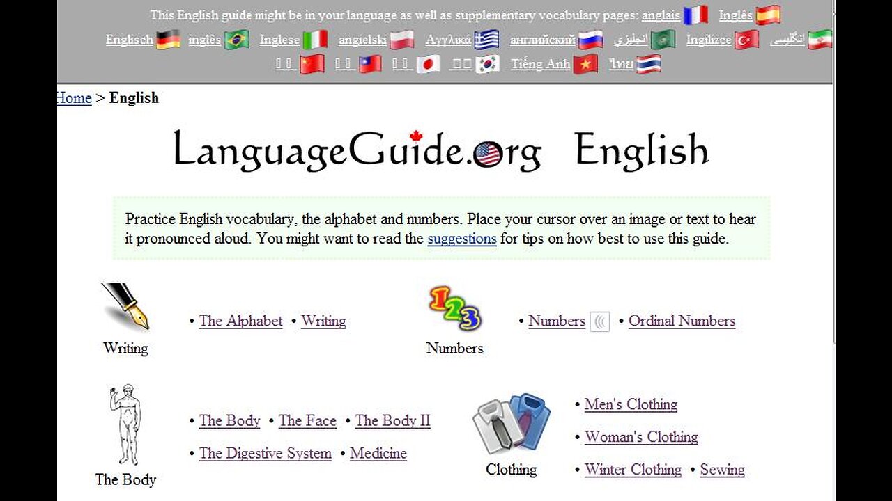 Some of the Best Websites and Youtube Channels to Learn English.