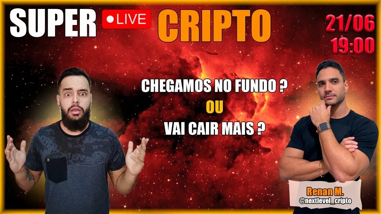 CHEGAMOS NO FUNDO? Super Live Cripto ft. Level Cripto