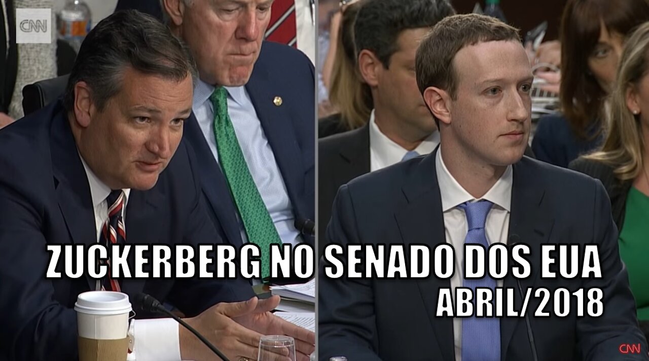 Depoimento de Mark Zuckerberg no Senado dos EUA em 2018