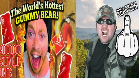 9,000,000 Scoville Unit Gummy Bear! - Worlds Hottest Gummy Bear REACTION!!! (BBT)