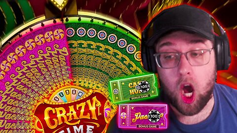 HUGE BETS ON CRAZY TIME LIVE GAME SHOW!