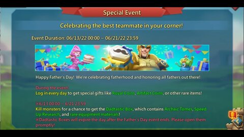 Lords Mobile - Dadtastic Event - Monster Hunting How many level 1 monsters will it take #lordsmobile