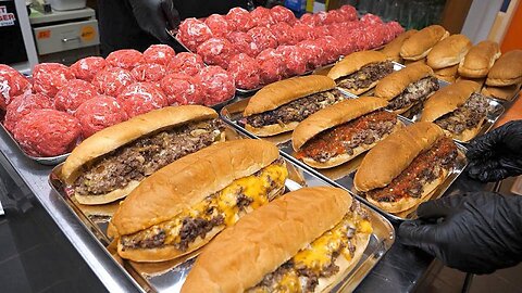 Steak Hot Dog / Philly Cheese Steak Hot Dog - korean street food