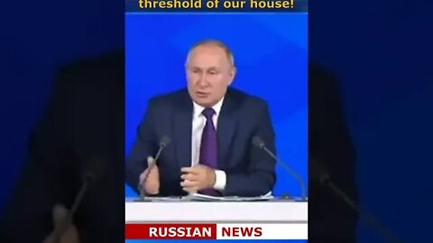 US with its missiles are already on the threshold of Russian house! Putin #Shorts