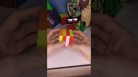 Czech flag on Rubik's cube #shorts #cube #trending #1minute #viral #1million #short