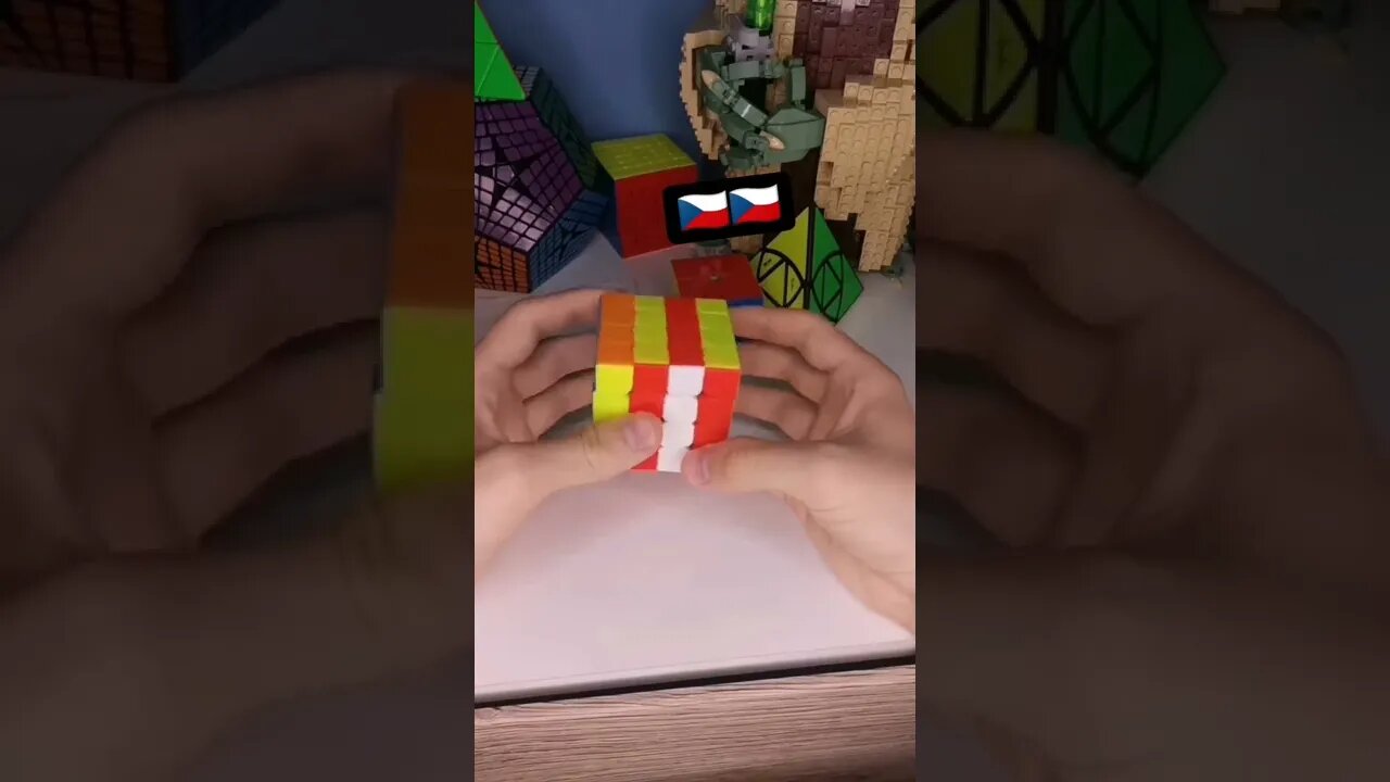 Czech flag on Rubik's cube #shorts #cube #trending #1minute #viral #1million #short