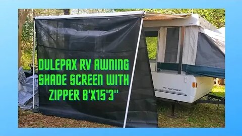 RV Awning Shade Screen with Zipper