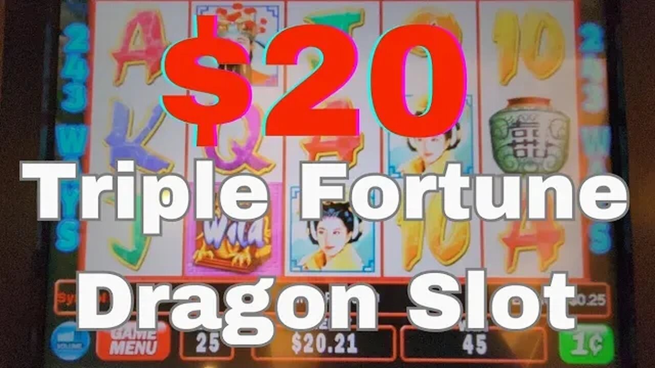 Playing $20 on Triple Fortune Dragon Slot at Green Valley Ranch Casino - Henderson, NV