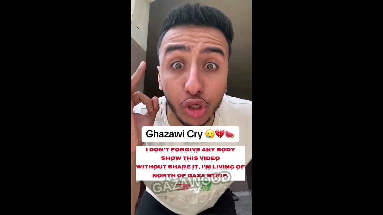 This "poor" Gazan asking for your donations while wearing brand new Under Armor and other outfits?