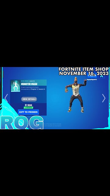 MONSTER MASH IS BACK! FORTNITE ITEM SHOP (November 16, 2023)