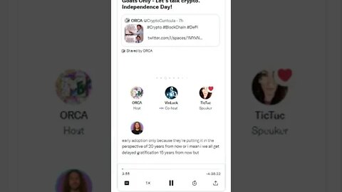 Twitter Spaces: Goats Only - Let's talk crypto. Independence Day!