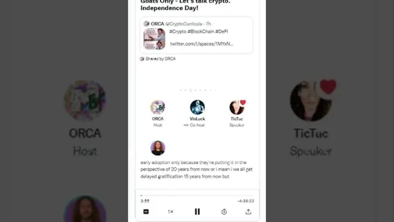 Twitter Spaces: Goats Only - Let's talk crypto. Independence Day!