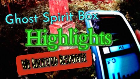 Ghost Spirit Box Mades Cemetary #highlights #shorts