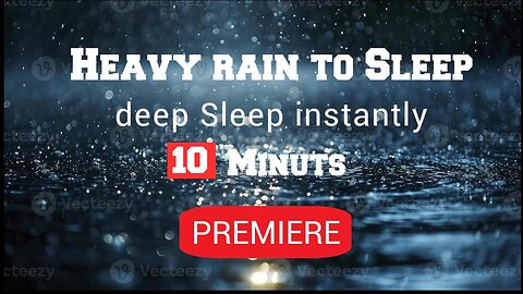 Heavy rain at night to Sleep instantly in Car with alone road #rainsounds #rain #raintosleep