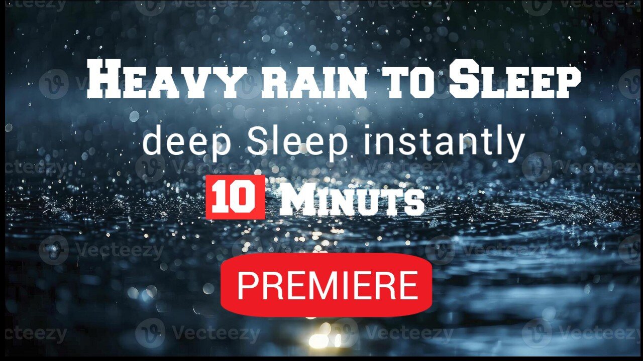 Heavy rain at night to Sleep instantly in Car with alone road #rainsounds #rain #raintosleep