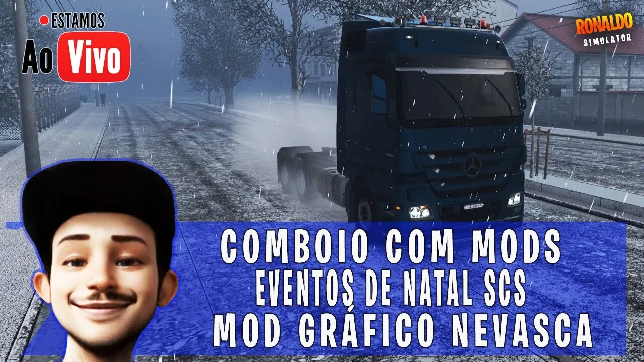 ▶️COMBOIO COM MODS BRASILEIROS EVENTOS NATAL SCS MAPA ORIGINAL SEM DLC ETS2 1.43