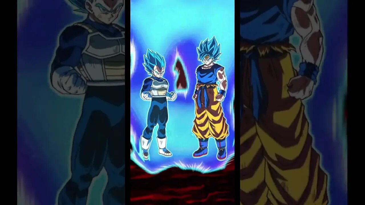 Super Saiyan God Goku & Vegeta Go Super Saiyan Blue! #dokkan #dokkanbattle #dragonball #dbz
