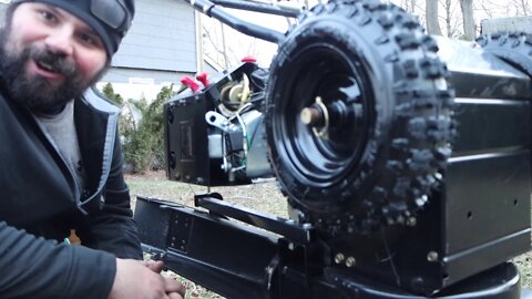 NEW TIRES ON THE ARIENS SNO TEK 24" ITS A WRAP PLUS NEED YOUR HELP ;)