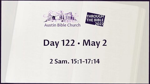 Through the Bible 2022 (Day 122)