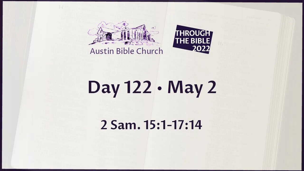 Through the Bible 2022 (Day 122)