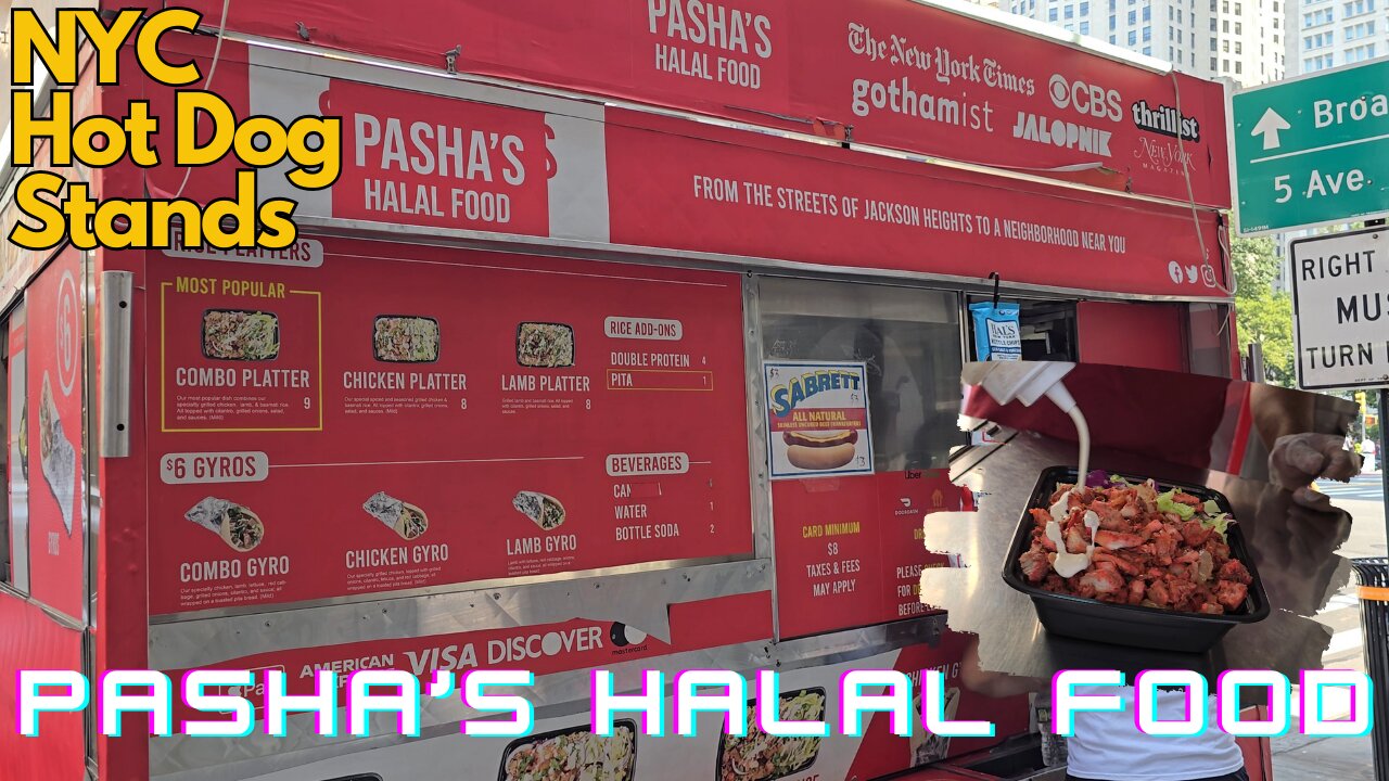 $8 Pasha's Chicken over Rice Platter! Is it worth it? | NYC Hot Dog Stands