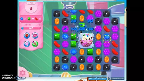 Candy Crush Level 764 Audio Talkthrough, 2 Stars 0 Boosters