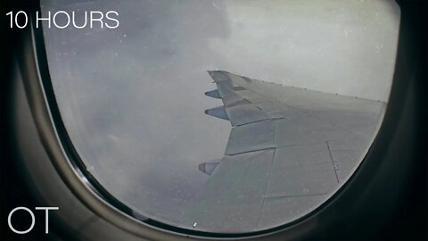 Flying Through The Clouds| Airplane White Noise for Sleeping| Studying| Focusing| Relaxing| 10 Hours